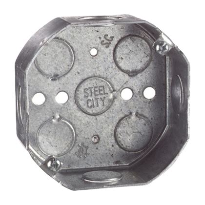 1 1 2 deep oct electrical box|Steel City Octagon 4 in. Outlet Box, Fixture Rated, 1.